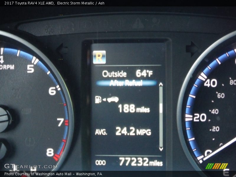 Electric Storm Metallic / Ash 2017 Toyota RAV4 XLE AWD