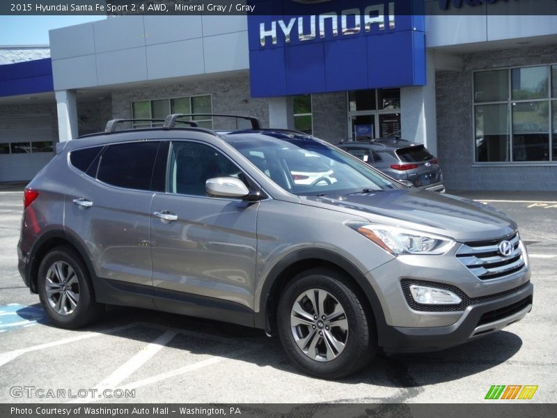 Mineral Gray / Gray 2015 Hyundai Santa Fe Sport 2.4 AWD