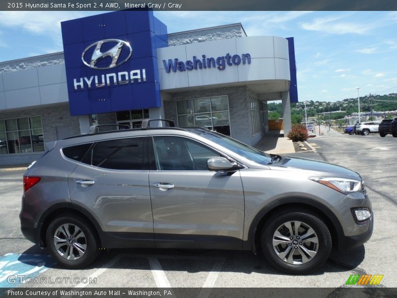 Mineral Gray / Gray 2015 Hyundai Santa Fe Sport 2.4 AWD