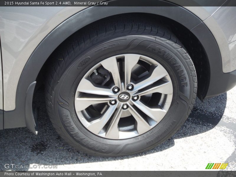 Mineral Gray / Gray 2015 Hyundai Santa Fe Sport 2.4 AWD