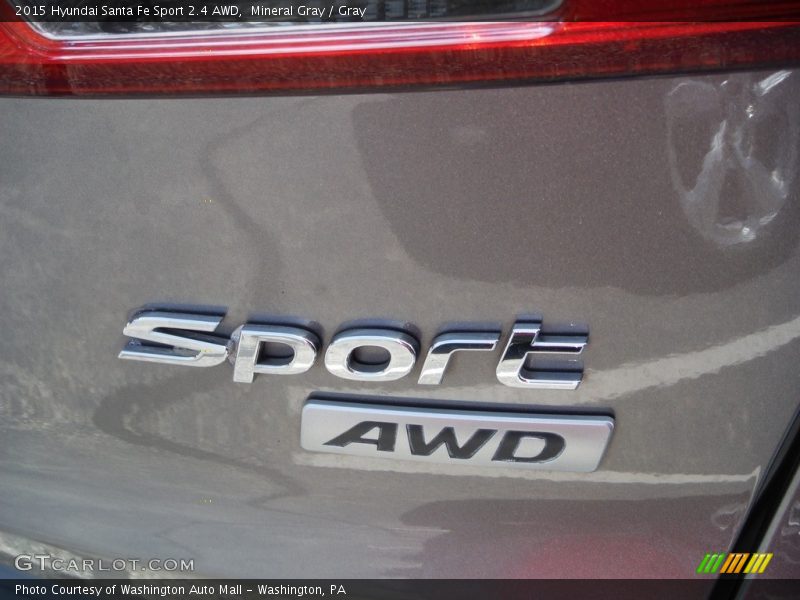 Mineral Gray / Gray 2015 Hyundai Santa Fe Sport 2.4 AWD