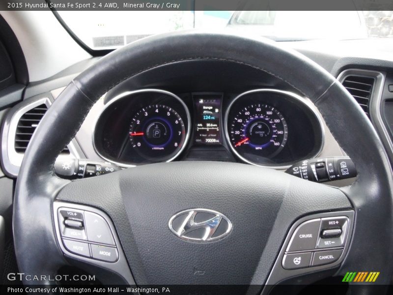 Mineral Gray / Gray 2015 Hyundai Santa Fe Sport 2.4 AWD