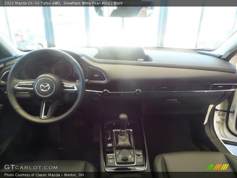 Snowflake White Pearl Mica / Black 2022 Mazda CX-30 Turbo AWD