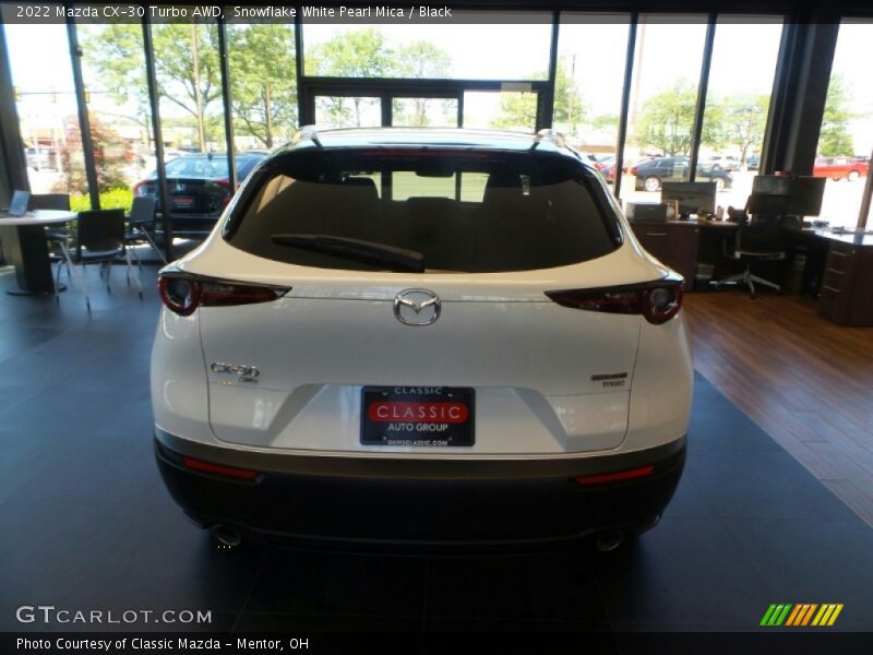 Snowflake White Pearl Mica / Black 2022 Mazda CX-30 Turbo AWD
