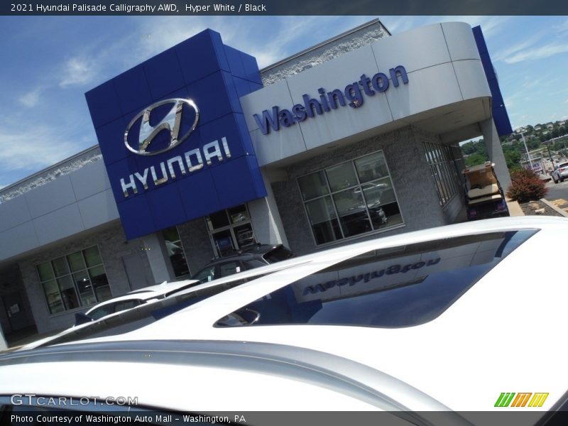 Hyper White / Black 2021 Hyundai Palisade Calligraphy AWD