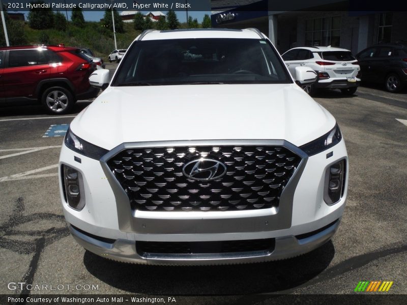 Hyper White / Black 2021 Hyundai Palisade Calligraphy AWD