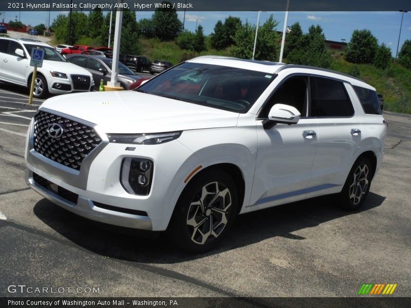 Hyper White / Black 2021 Hyundai Palisade Calligraphy AWD