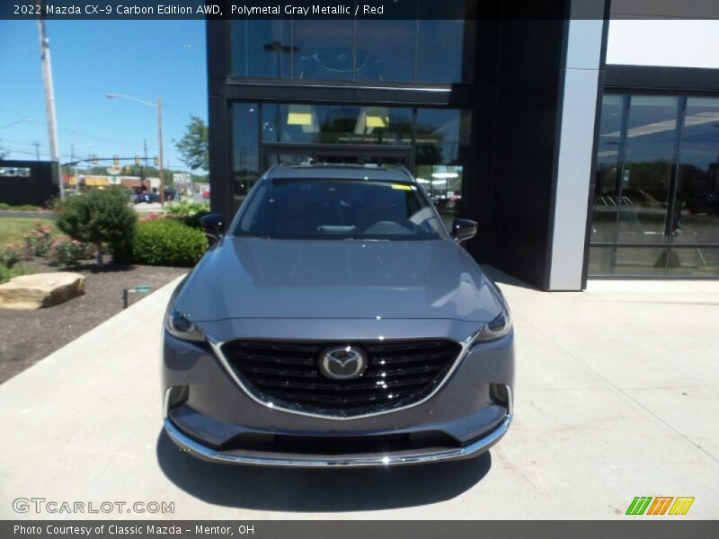 Polymetal Gray Metallic / Red 2022 Mazda CX-9 Carbon Edition AWD
