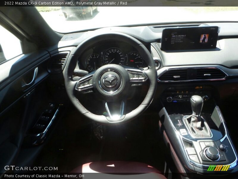 Polymetal Gray Metallic / Red 2022 Mazda CX-9 Carbon Edition AWD