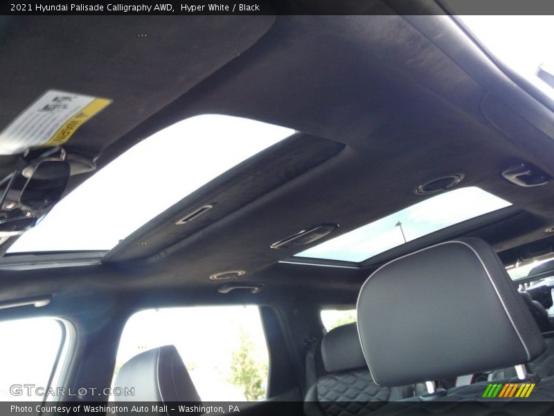Hyper White / Black 2021 Hyundai Palisade Calligraphy AWD