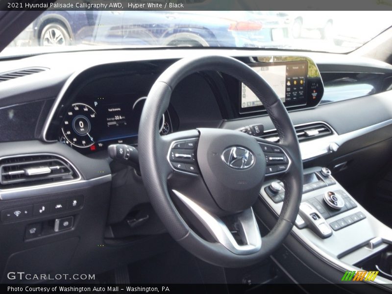 Hyper White / Black 2021 Hyundai Palisade Calligraphy AWD