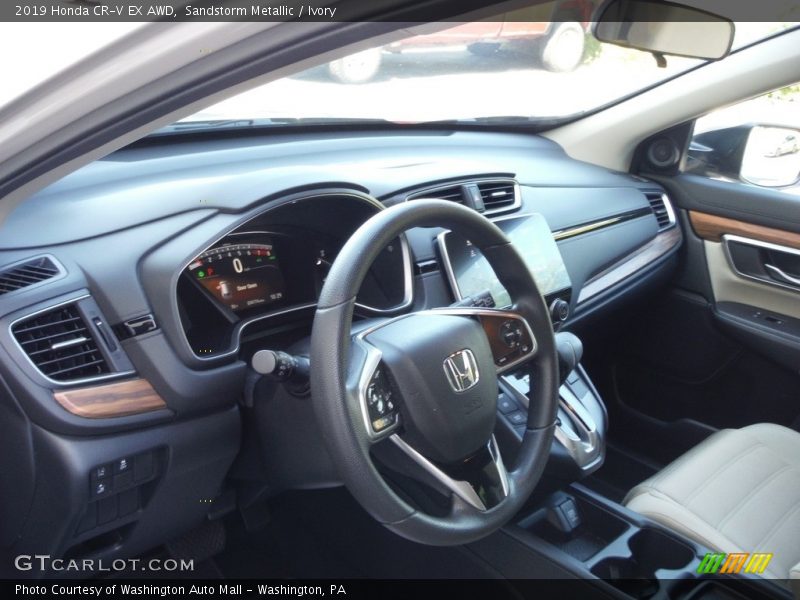 Sandstorm Metallic / Ivory 2019 Honda CR-V EX AWD