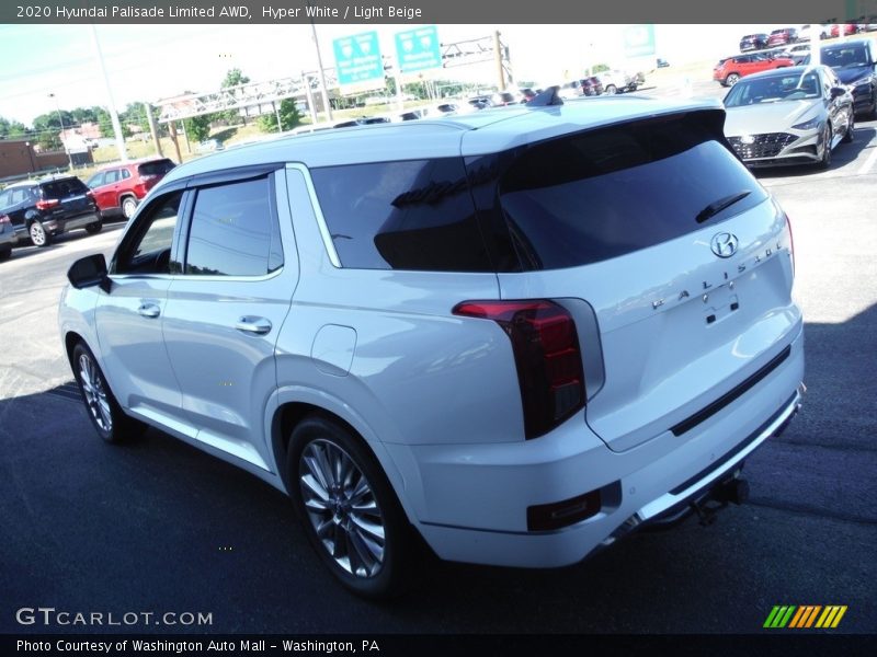 Hyper White / Light Beige 2020 Hyundai Palisade Limited AWD