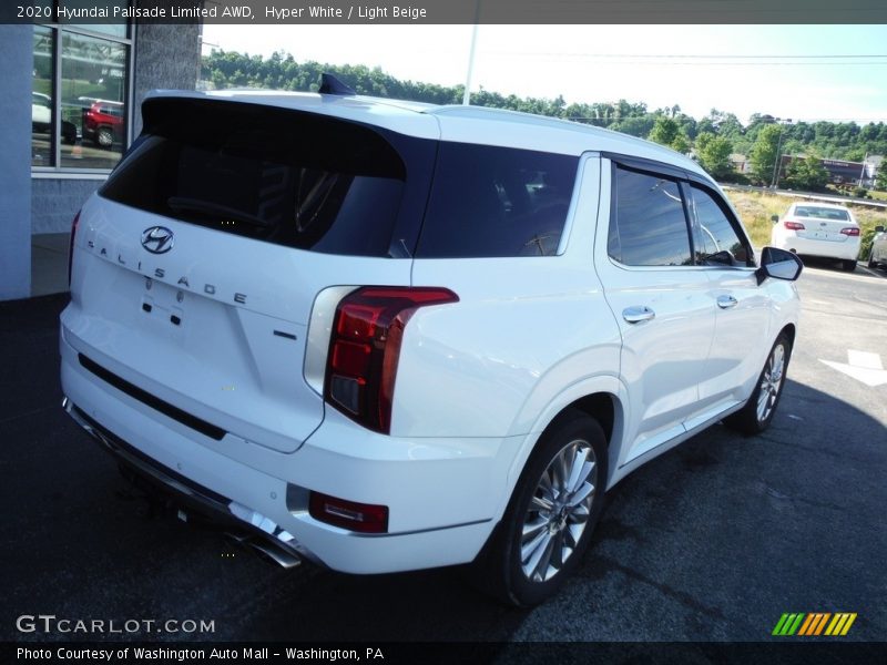 Hyper White / Light Beige 2020 Hyundai Palisade Limited AWD
