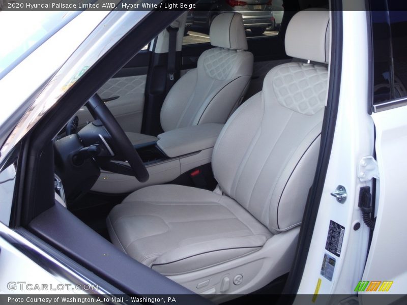 Hyper White / Light Beige 2020 Hyundai Palisade Limited AWD