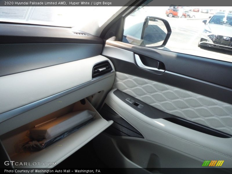 Hyper White / Light Beige 2020 Hyundai Palisade Limited AWD