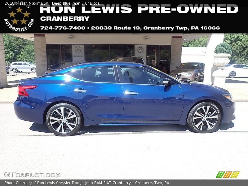 Deep Blue Pearl / Charcoal 2018 Nissan Maxima SV