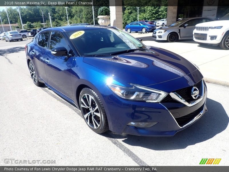 Deep Blue Pearl / Charcoal 2018 Nissan Maxima SV