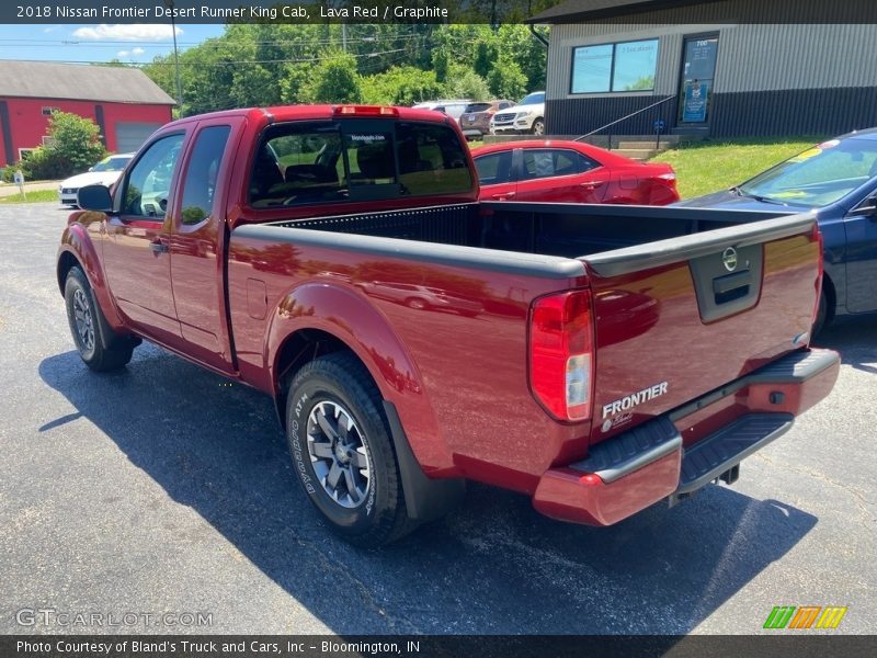 Lava Red / Graphite 2018 Nissan Frontier Desert Runner King Cab