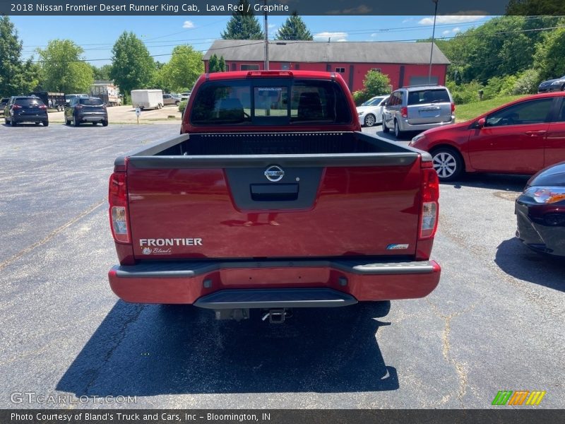 Lava Red / Graphite 2018 Nissan Frontier Desert Runner King Cab