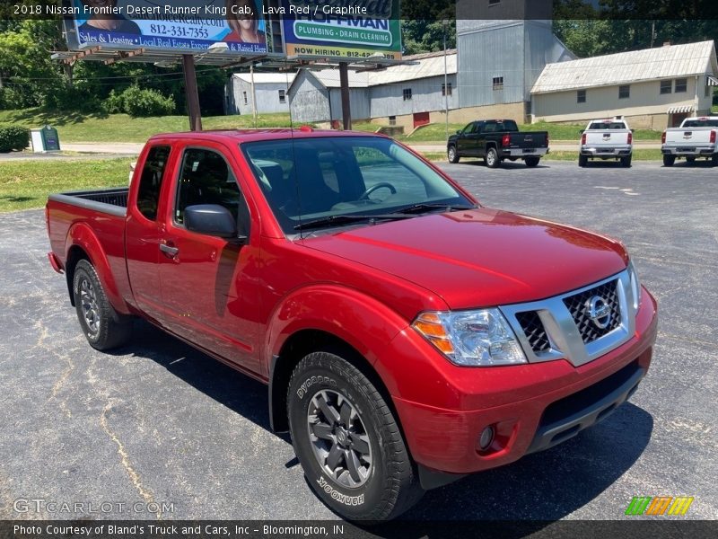 Front 3/4 View of 2018 Frontier Desert Runner King Cab