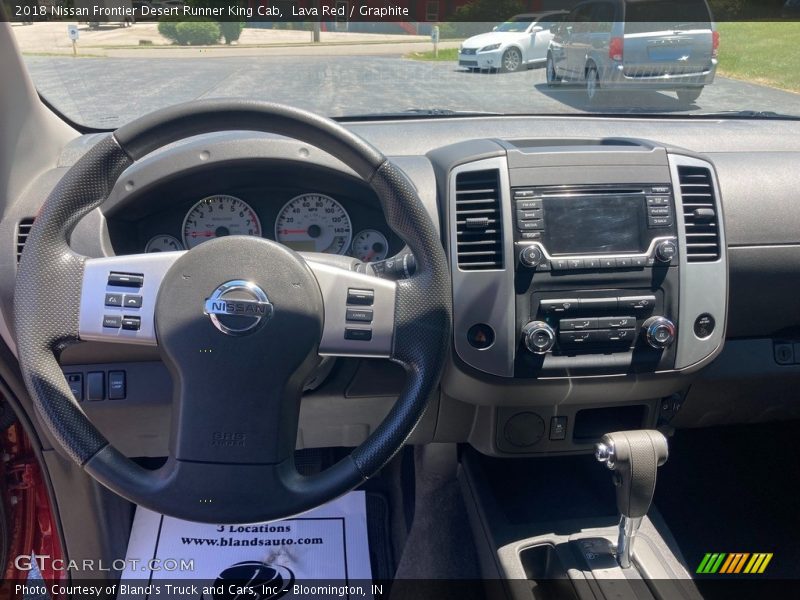 Lava Red / Graphite 2018 Nissan Frontier Desert Runner King Cab