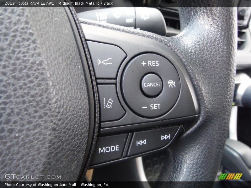 Midnight Black Metallic / Black 2019 Toyota RAV4 LE AWD