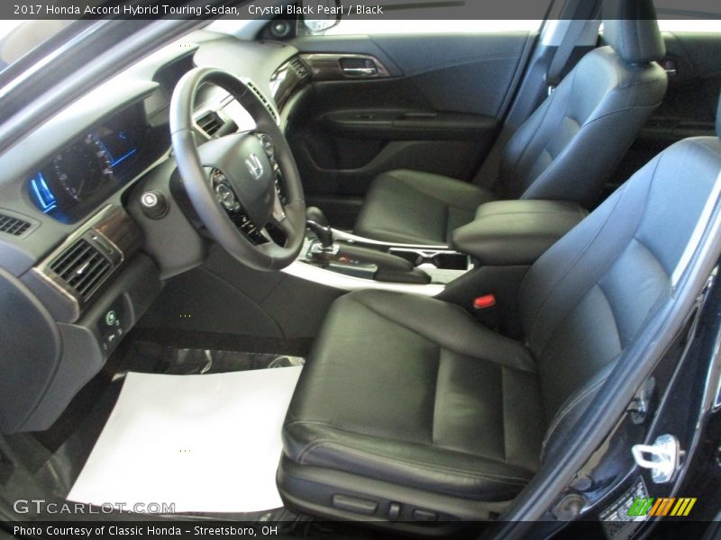 Crystal Black Pearl / Black 2017 Honda Accord Hybrid Touring Sedan