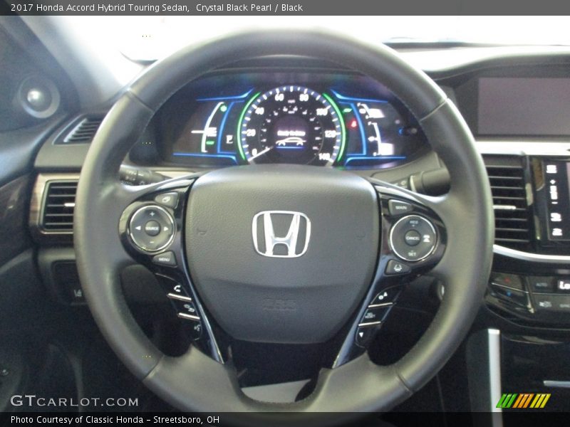 Crystal Black Pearl / Black 2017 Honda Accord Hybrid Touring Sedan