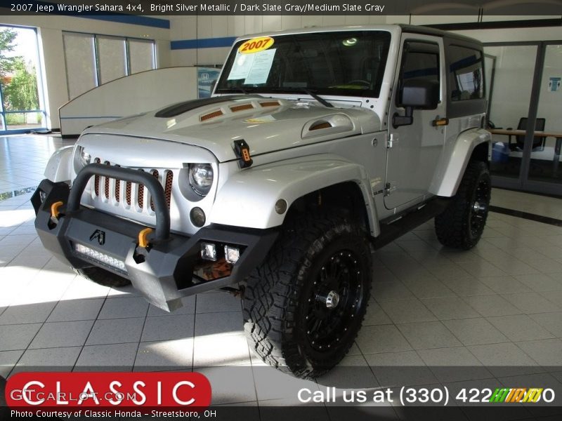Bright Silver Metallic / Dark Slate Gray/Medium Slate Gray 2007 Jeep Wrangler Sahara 4x4