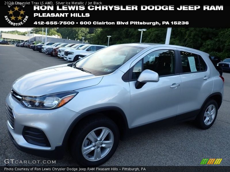 Silver Ice Metallic / Jet Black 2020 Chevrolet Trax LS AWD