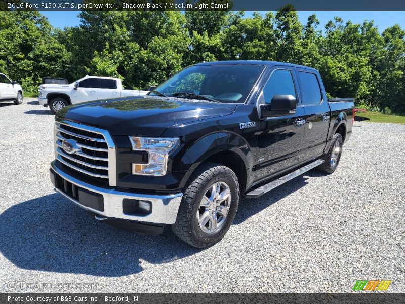 Shadow Black / Medium Light Camel 2016 Ford F150 XLT SuperCrew 4x4
