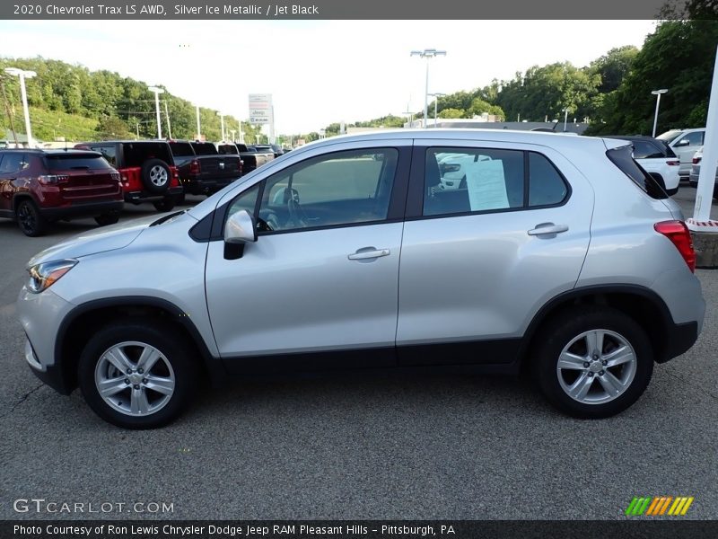Silver Ice Metallic / Jet Black 2020 Chevrolet Trax LS AWD