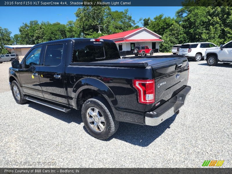 Shadow Black / Medium Light Camel 2016 Ford F150 XLT SuperCrew 4x4