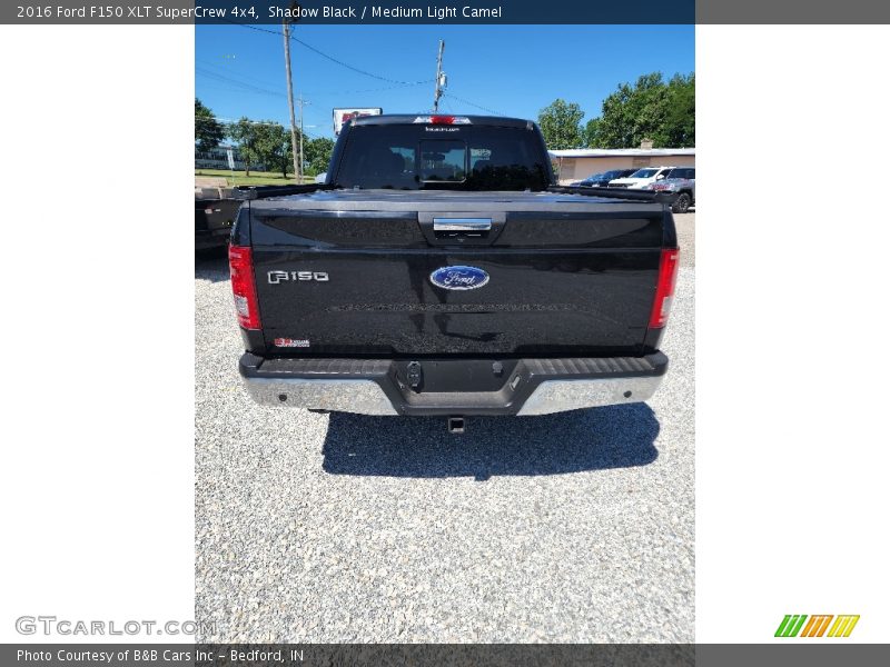 Shadow Black / Medium Light Camel 2016 Ford F150 XLT SuperCrew 4x4
