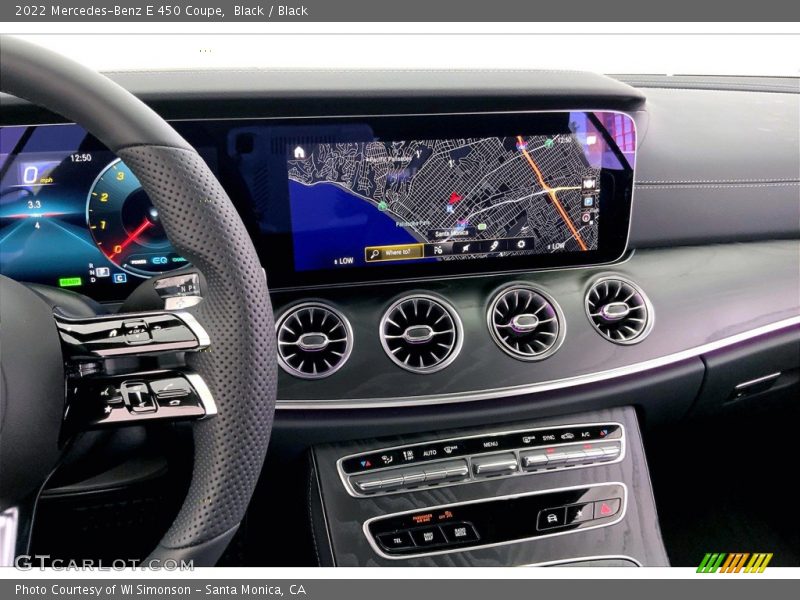 Controls of 2022 E 450 Coupe