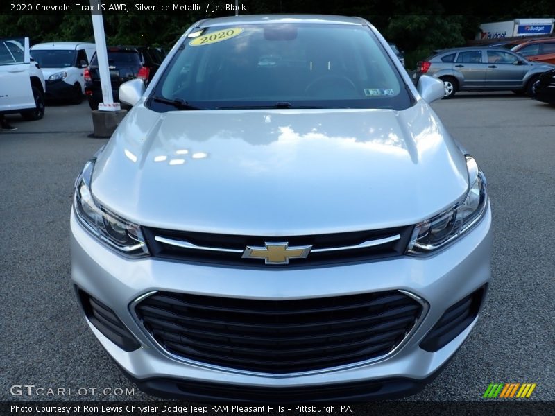 Silver Ice Metallic / Jet Black 2020 Chevrolet Trax LS AWD