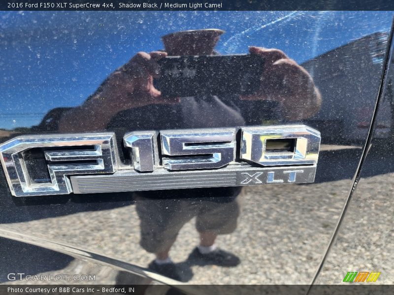 Shadow Black / Medium Light Camel 2016 Ford F150 XLT SuperCrew 4x4