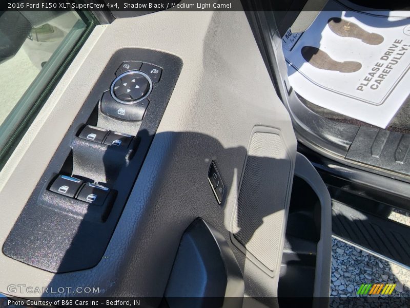 Shadow Black / Medium Light Camel 2016 Ford F150 XLT SuperCrew 4x4