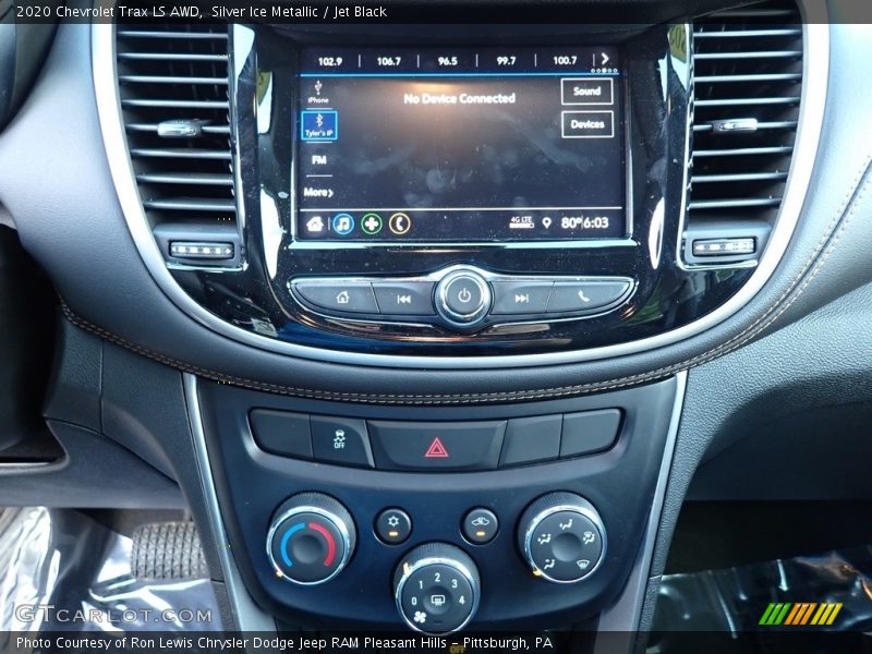 Silver Ice Metallic / Jet Black 2020 Chevrolet Trax LS AWD