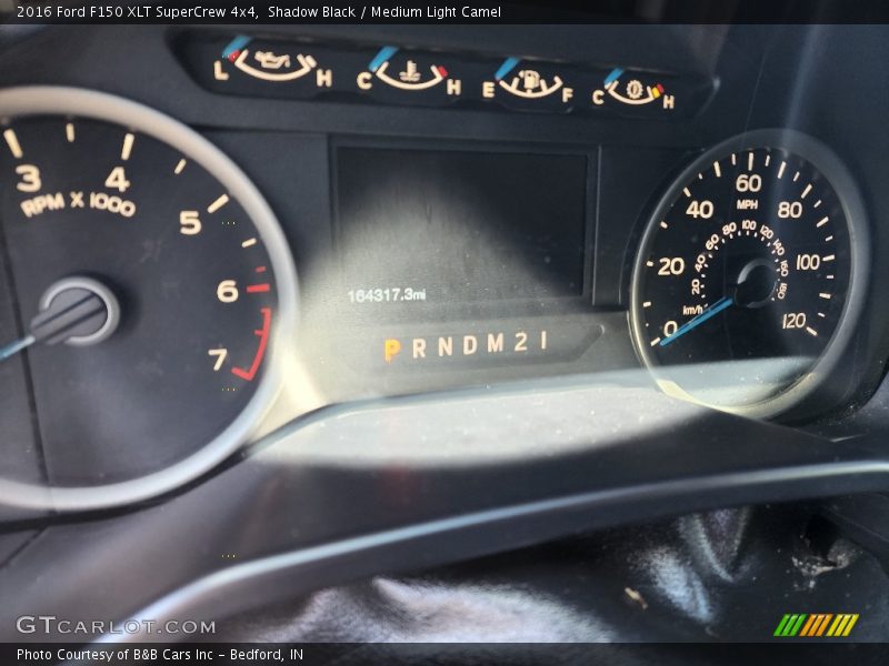 Shadow Black / Medium Light Camel 2016 Ford F150 XLT SuperCrew 4x4