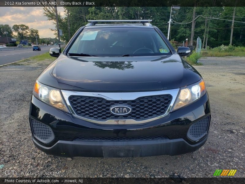 Ebony Black / Black 2012 Kia Sorento LX V6 AWD