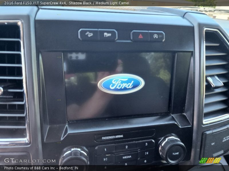 Shadow Black / Medium Light Camel 2016 Ford F150 XLT SuperCrew 4x4