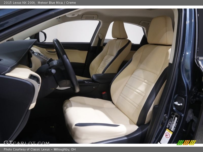 Front Seat of 2015 NX 200t