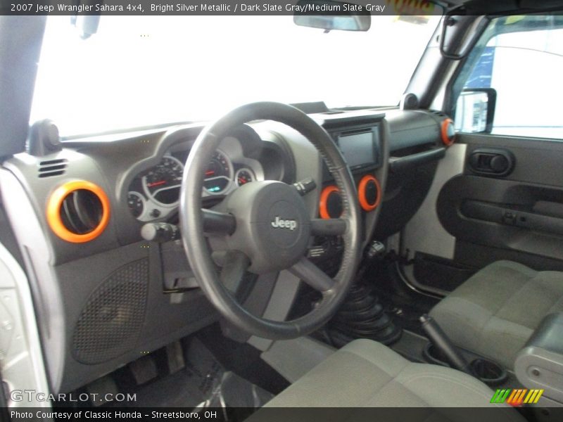 Bright Silver Metallic / Dark Slate Gray/Medium Slate Gray 2007 Jeep Wrangler Sahara 4x4
