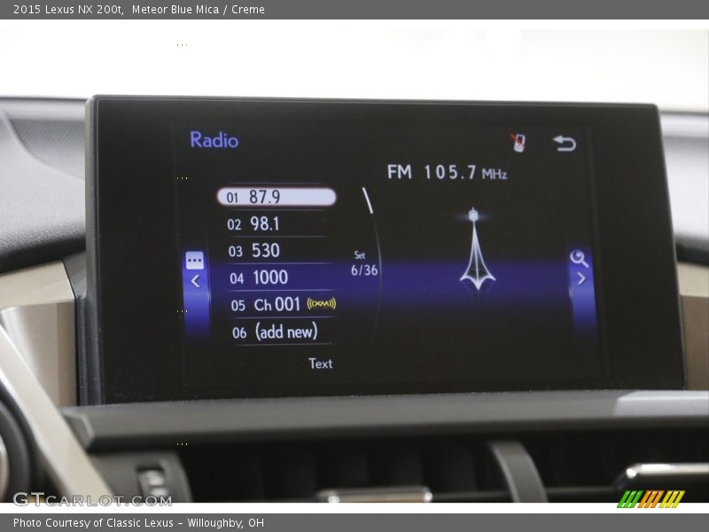 Meteor Blue Mica / Creme 2015 Lexus NX 200t