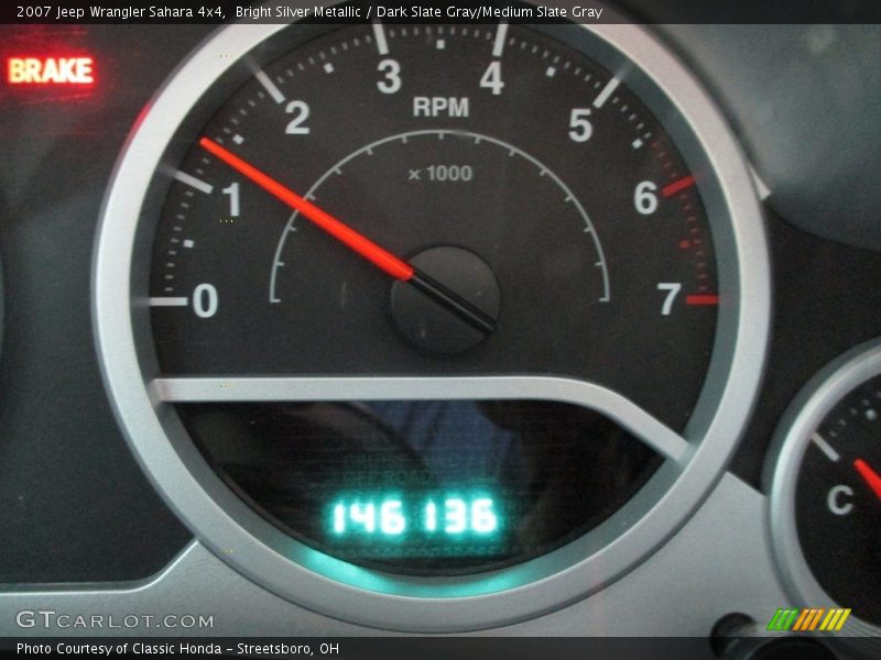 Bright Silver Metallic / Dark Slate Gray/Medium Slate Gray 2007 Jeep Wrangler Sahara 4x4