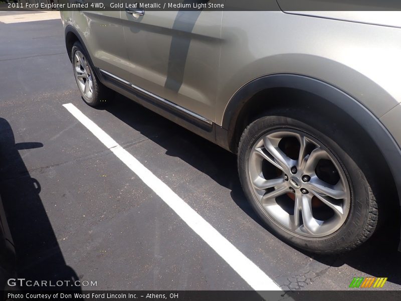 Gold Leaf Metallic / Medium Light Stone 2011 Ford Explorer Limited 4WD