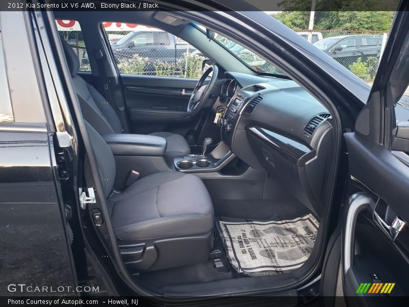 Ebony Black / Black 2012 Kia Sorento LX V6 AWD