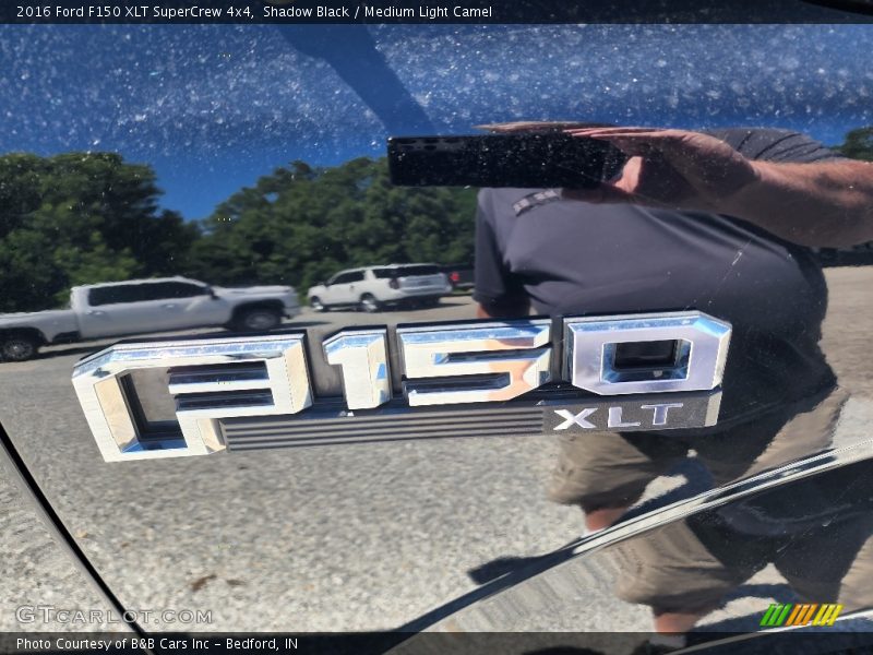 Shadow Black / Medium Light Camel 2016 Ford F150 XLT SuperCrew 4x4